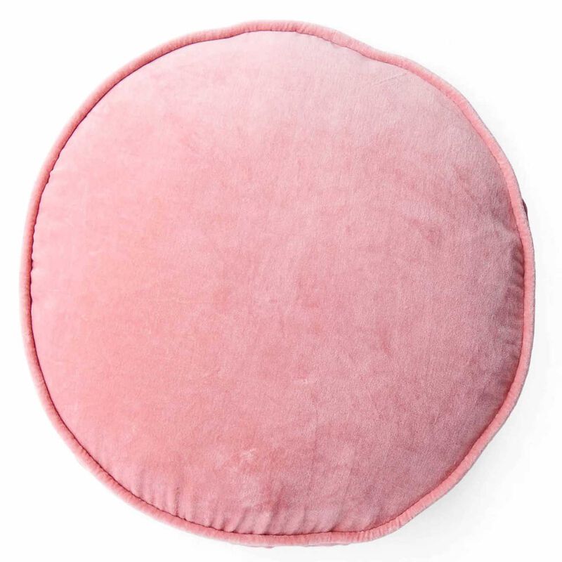 Kip&Co Dusty Rose Velvet Pea Cushion image number 0